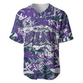 Melbourne Storm Rugby Baseball Jersey Graffiti Typography Urban Camo Abstract Street Style