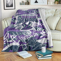 Melbourne Storm Rugby Blanket Graffiti Typography Urban Camo Abstract Street Style