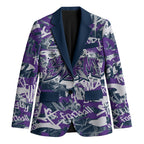 Melbourne Storm Rugby Blazer Graffiti Typography Urban Camo Abstract Street Style
