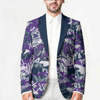 Melbourne Storm Rugby Blazer Graffiti Typography Urban Camo Abstract Street Style
