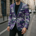 Melbourne Storm Rugby Blazer Graffiti Typography Urban Camo Abstract Street Style
