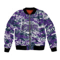 Melbourne Storm Rugby Bomber Jacket Graffiti Typography Urban Camo Abstract Street Style