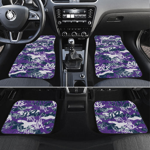 Melbourne Storm Rugby Car Mats Graffiti Typography Urban Camo Abstract Street Style