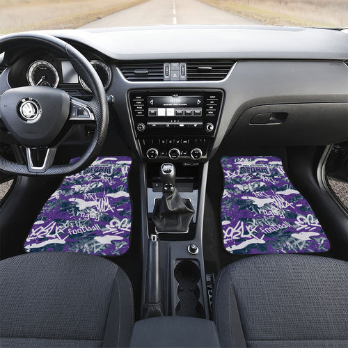 Melbourne Storm Rugby Car Mats Graffiti Typography Urban Camo Abstract Street Style