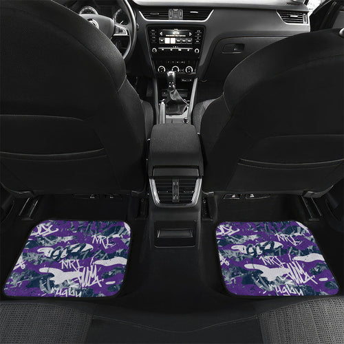 Melbourne Storm Rugby Car Mats Graffiti Typography Urban Camo Abstract Street Style