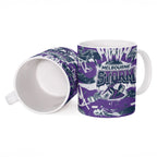 Melbourne Storm Rugby Ceramic Mug Graffiti Typography Urban Camo Abstract Street Style