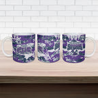 Melbourne Storm Rugby Ceramic Mug Graffiti Typography Urban Camo Abstract Street Style