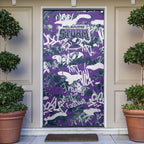 Melbourne Storm Rugby Door Cover Graffiti Typography Urban Camo Abstract Street Style