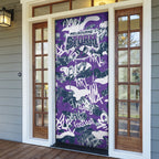 Melbourne Storm Rugby Door Cover Graffiti Typography Urban Camo Abstract Street Style