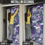 Melbourne Storm Rugby Door Cover Graffiti Typography Urban Camo Abstract Street Style