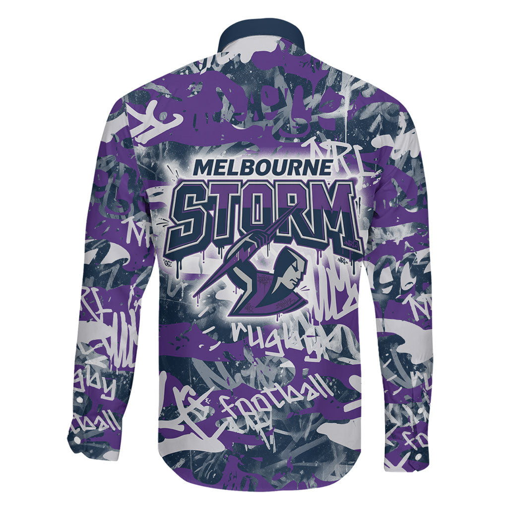 Melbourne Storm Rugby Family Matching Tank Maxi Dress and Hawaiian Shirt Graffiti Typography Urban Camo Abstract Street Style