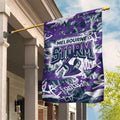 Melbourne Storm Rugby Garden Flag Graffiti Typography Urban Camo Abstract Street Style