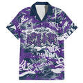 Melbourne Storm Rugby Hawaiian Shirt Graffiti Typography Urban Camo Abstract Street Style