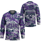 Melbourne Storm Rugby Hockey Jersey Graffiti Typography Urban Camo Abstract Street Style