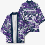 Melbourne Storm Rugby Kimono Graffiti Typography Urban Camo Abstract Street Style