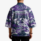 Melbourne Storm Rugby Kimono Graffiti Typography Urban Camo Abstract Street Style