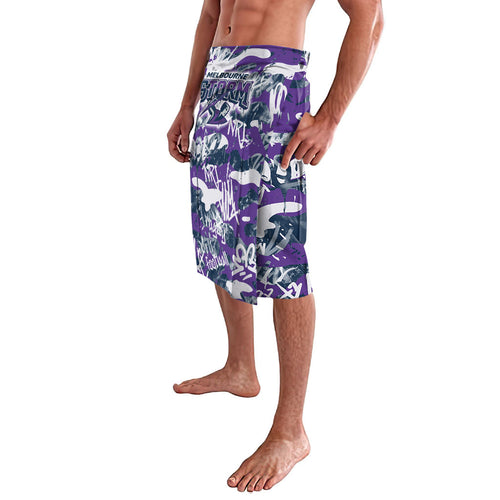 Melbourne Storm Rugby Lavalava Graffiti Typography Urban Camo Abstract Street Style