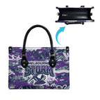 Melbourne Storm Rugby Leather Bag Graffiti Typography Urban Camo Abstract Street Style