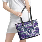 Melbourne Storm Rugby Leather Tote Bag Graffiti Typography Urban Camo Abstract Street Style
