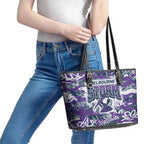 Melbourne Storm Rugby Leather Tote Bag Graffiti Typography Urban Camo Abstract Street Style