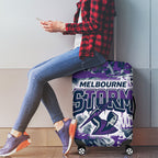 Melbourne Storm Rugby Luggage Cover Graffiti Typography Urban Camo Abstract Street Style