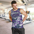 Melbourne Storm Rugby Men Tank Top Graffiti Typography Urban Camo Abstract Street Style