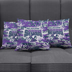 Melbourne Storm Rugby Pillow Cover Graffiti Typography Urban Camo Abstract Street Style