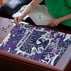 Melbourne Storm Rugby Puzzle Graffiti Typography Urban Camo Abstract Street Style