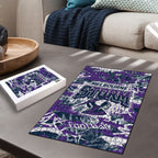Melbourne Storm Rugby Puzzle Graffiti Typography Urban Camo Abstract Street Style