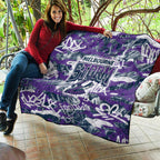 Melbourne Storm Rugby Quilt Graffiti Typography Urban Camo Abstract Street Style