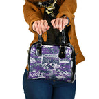 Melbourne Storm Rugby Shoulder Handbag Graffiti Typography Urban Camo Abstract Street Style