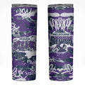 Melbourne Storm Rugby Skinny Tumbler Graffiti Typography Urban Camo Abstract Street Style
