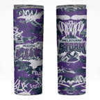 Melbourne Storm Rugby Skinny Tumbler Graffiti Typography Urban Camo Abstract Street Style