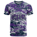 Melbourne Storm Rugby T Shirt Graffiti Typography Urban Camo Abstract Street Style