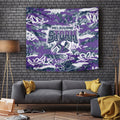 Melbourne Storm Rugby Tapestry Graffiti Typography Urban Camo Abstract Street Style
