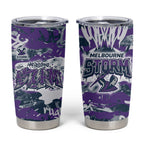 Melbourne Storm Rugby Tumbler Cup Graffiti Typography Urban Camo Abstract Street Style