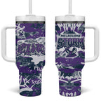 Melbourne Storm Rugby Tumbler With Handle Graffiti Typography Urban Camo Abstract Street Style