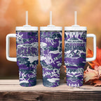 Melbourne Storm Rugby Tumbler With Handle Graffiti Typography Urban Camo Abstract Street Style