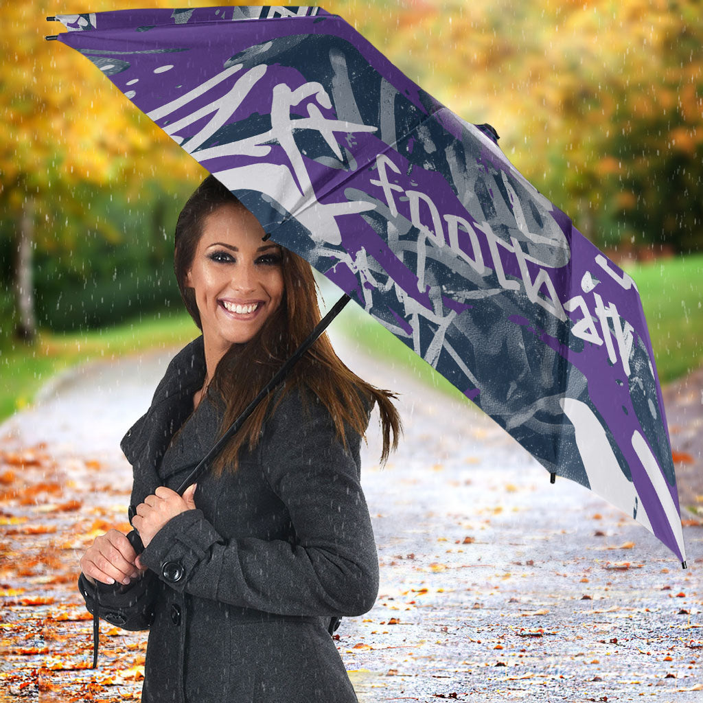 Melbourne Storm Rugby Umbrella Graffiti Typography Urban Camo Abstract Street Style