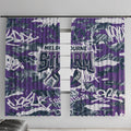 Melbourne Storm Rugby Window Curtain Graffiti Typography Urban Camo Abstract Street Style