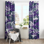 Melbourne Storm Rugby Window Curtain Graffiti Typography Urban Camo Abstract Street Style