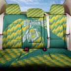 Australian Diamonds Netball Back Car Seat Cover Bold Geometric Zigzag Pattern With Athletic Player Graphics