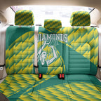 Australian Diamonds Netball Back Car Seat Cover Bold Geometric Zigzag Pattern With Athletic Player Graphics
