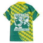 Australian Diamonds Netball Family Matching Off Shoulder Maxi Dress and Hawaiian Shirt Bold Geometric Zigzag Pattern With Athletic Player Graphics