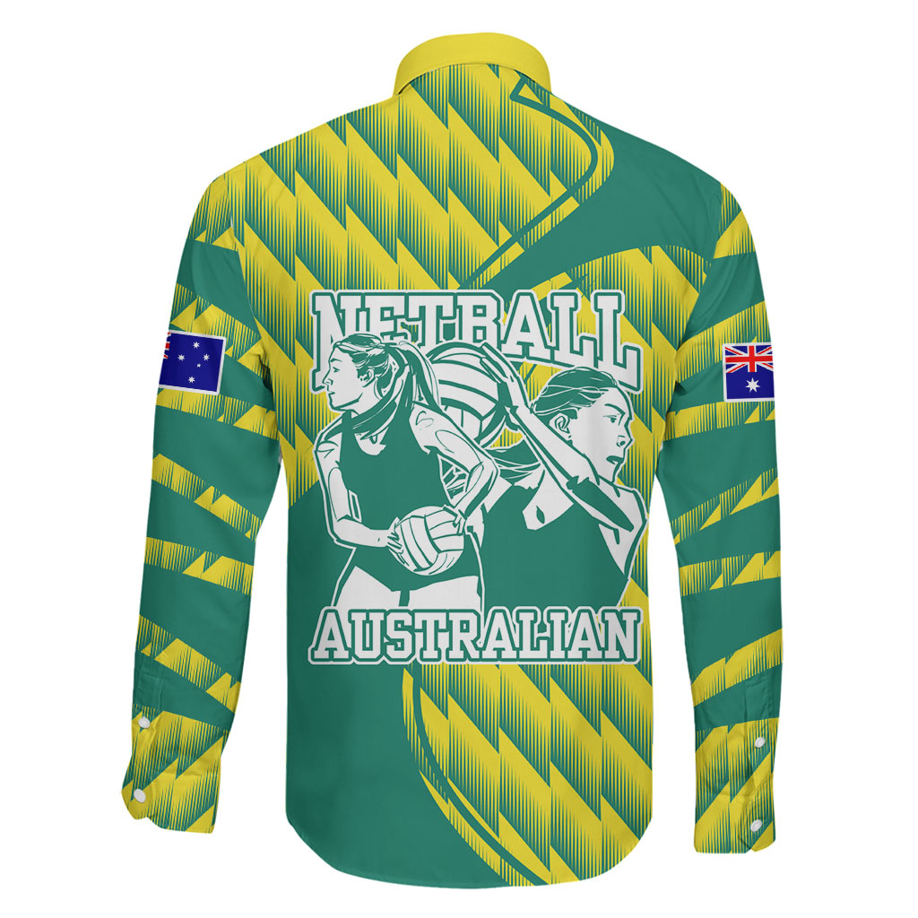 Australian Diamonds Netball Family Matching Off Shoulder Maxi Dress and Hawaiian Shirt Bold Geometric Zigzag Pattern With Athletic Player Graphics