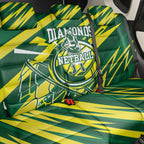 Australian Diamonds Netball Back Car Seat Cover Sharp Abstract Slash Pattern With Netball Graphic Art