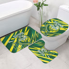 Australian Diamonds Netball Bathroom Set Sharp Abstract Slash Pattern With Netball Graphic Art