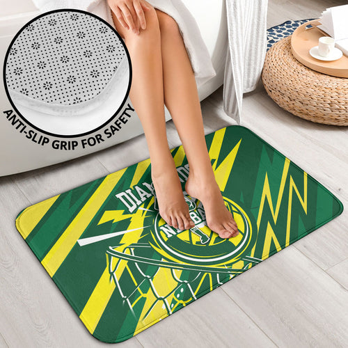 Australian Diamonds Netball Bathroom Set Sharp Abstract Slash Pattern With Netball Graphic Art