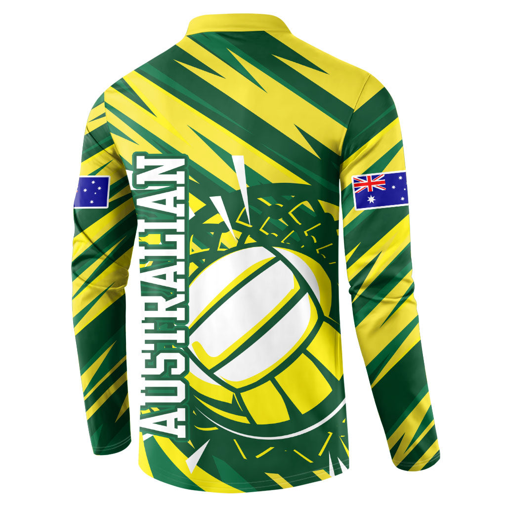 Australian Diamonds Netball Button Sweatshirt Sharp Abstract Slash Pattern With Netball Graphic Art