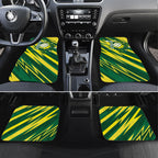 Australian Diamonds Netball Car Mats Sharp Abstract Slash Pattern With Netball Graphic Art